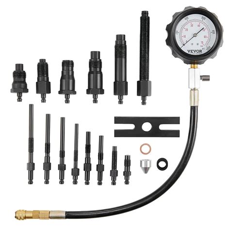 17 piece diesel compression tester|VEVOR Diesel Engine Compression Tester, 18 pcs .